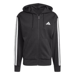 Pull sweat polaire homme Adidas JD1870 noir / blanc