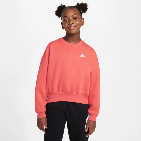 Nike Mädchen Pullover Sportswear Club Fleece Bi FZ9244