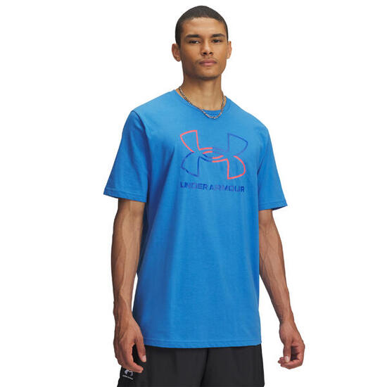 T-shirt homme Under Armour bleu, col rond