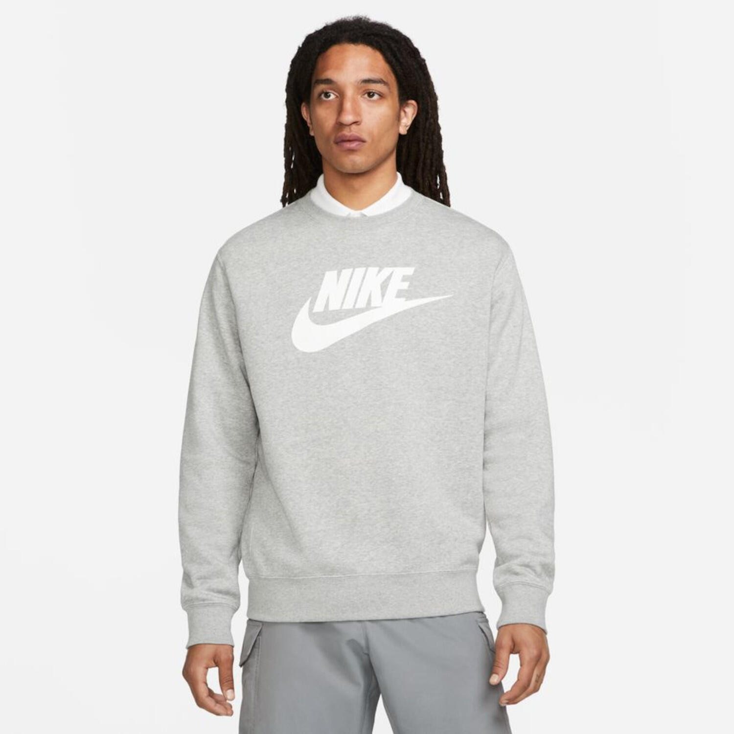 NIKE Nike Herren Pullover Sportswear Club Fleece Graphic Crew DQ4912