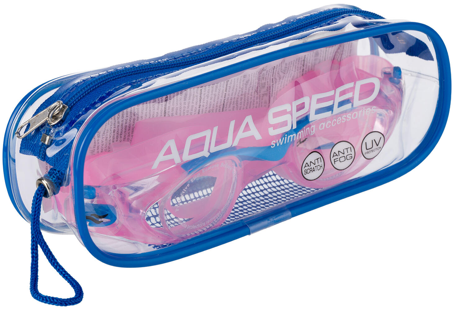 Okulary pływackie dla dzieci do pływania na basen różowe AQUA SPEED 6/6