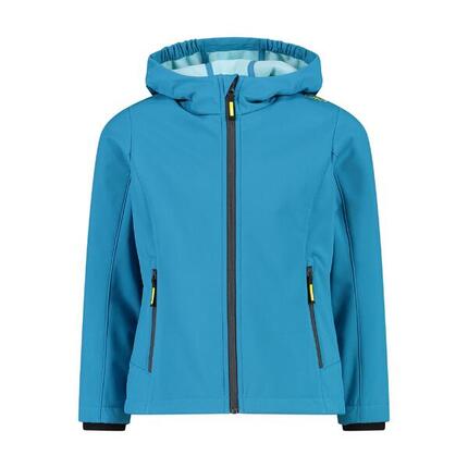 Vestes Softshell Enfants, Unisexe - CMP Kid SoftShell Jacket - Blue/Topazio