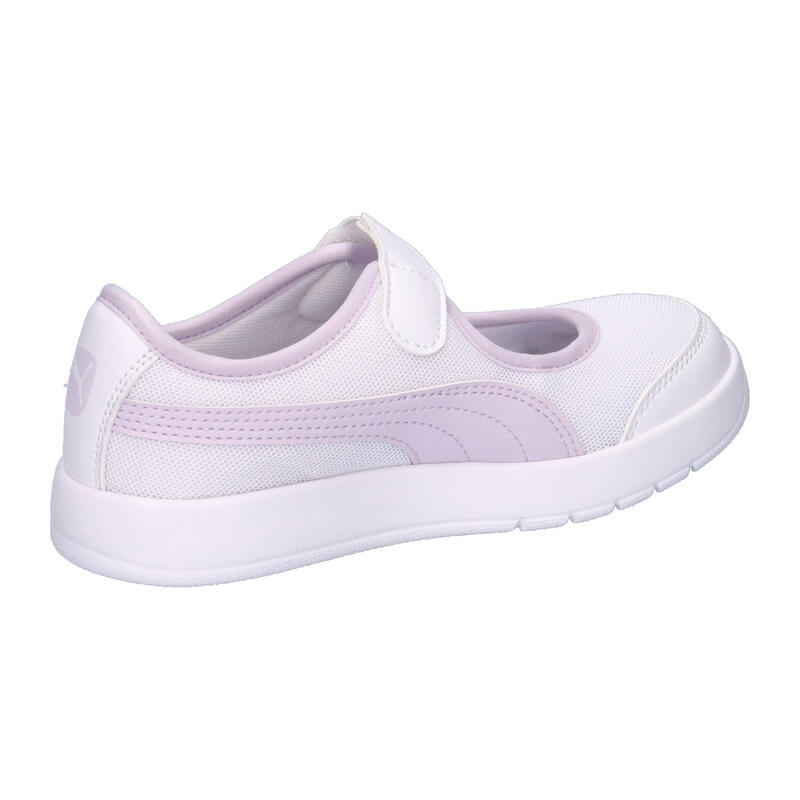 Pantofi sport copii Puma Courtflex V3, Alb