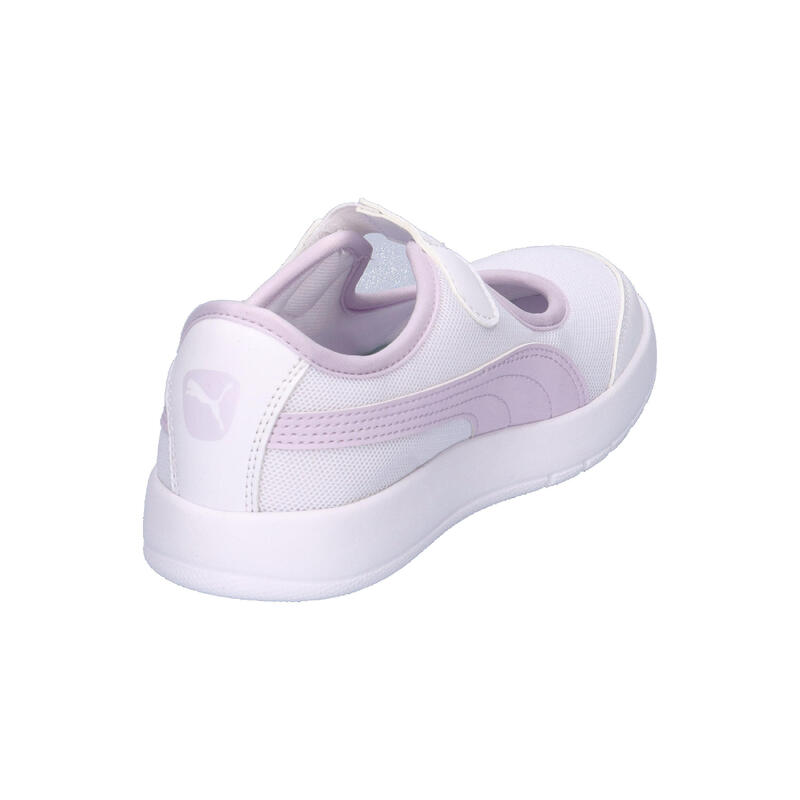 Pantofi sport copii Puma Courtflex V3, Alb