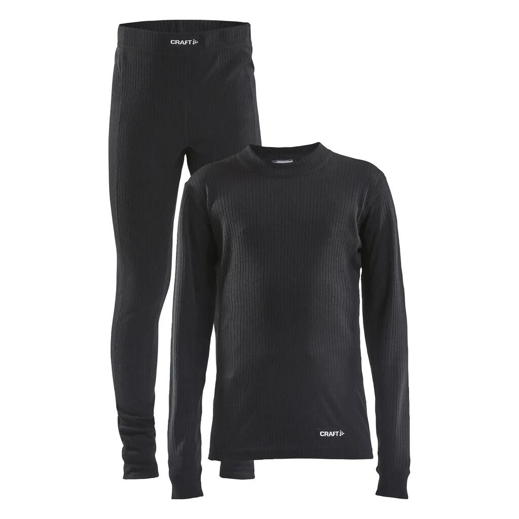 Thermo Set Craft Core Dry Baselayer Black for Children (110/116)
