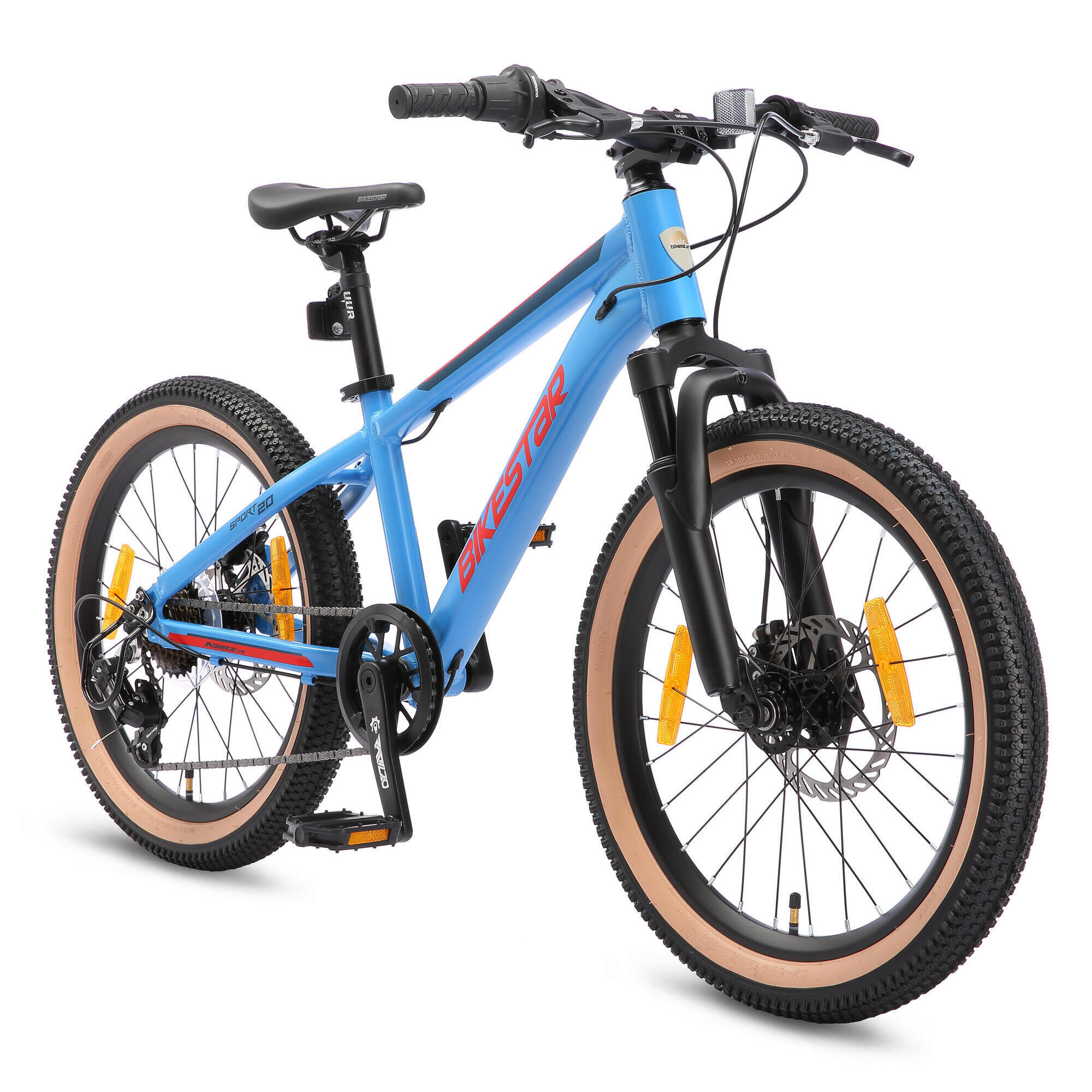 Bikestar - Vtt 20" Aluminium, Vélo Enfant 6 Ans, Semi-rigide, 21 Vitesses, Frein À Disque - Vélo Enfant - Bleu - 29 Cm - Decathlon