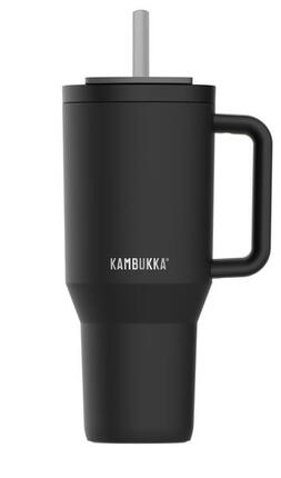 Kambukka Rio 950 ml, Almond Dream, BPA-frei, teleskopischer Strohhalm, 24 h kalt