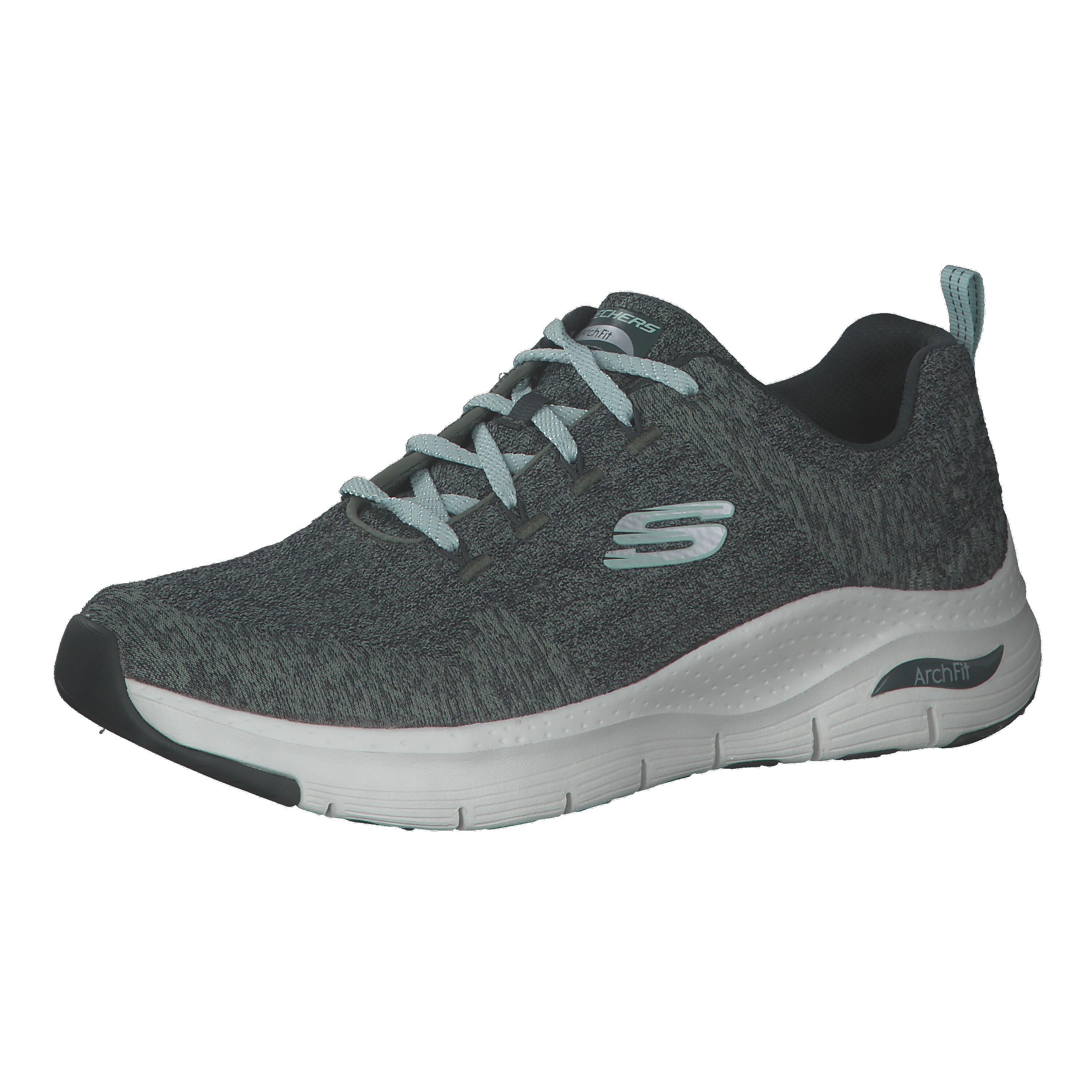Sapatos esportivos skechers arch fit - comfy wave sage mulher