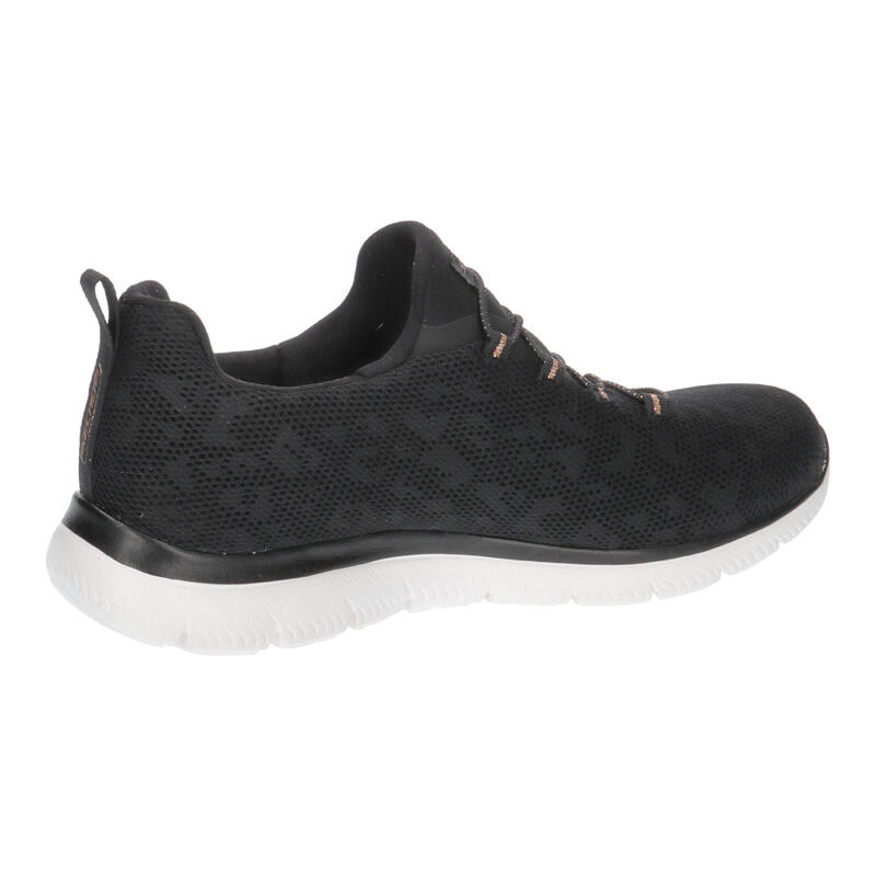 Pantofi sport femei Skechers Summits-Leopard Spot, Negru