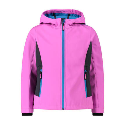 Vestes Softshell Enfants, Unisexe - CMP Kid SoftShell Jacket - Blue/Topazio