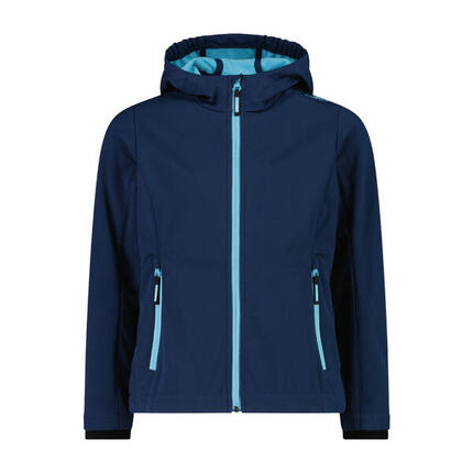 Vestes Softshell Enfants, Unisexe - CMP Kid SoftShell Jacket - Blue/Topazio