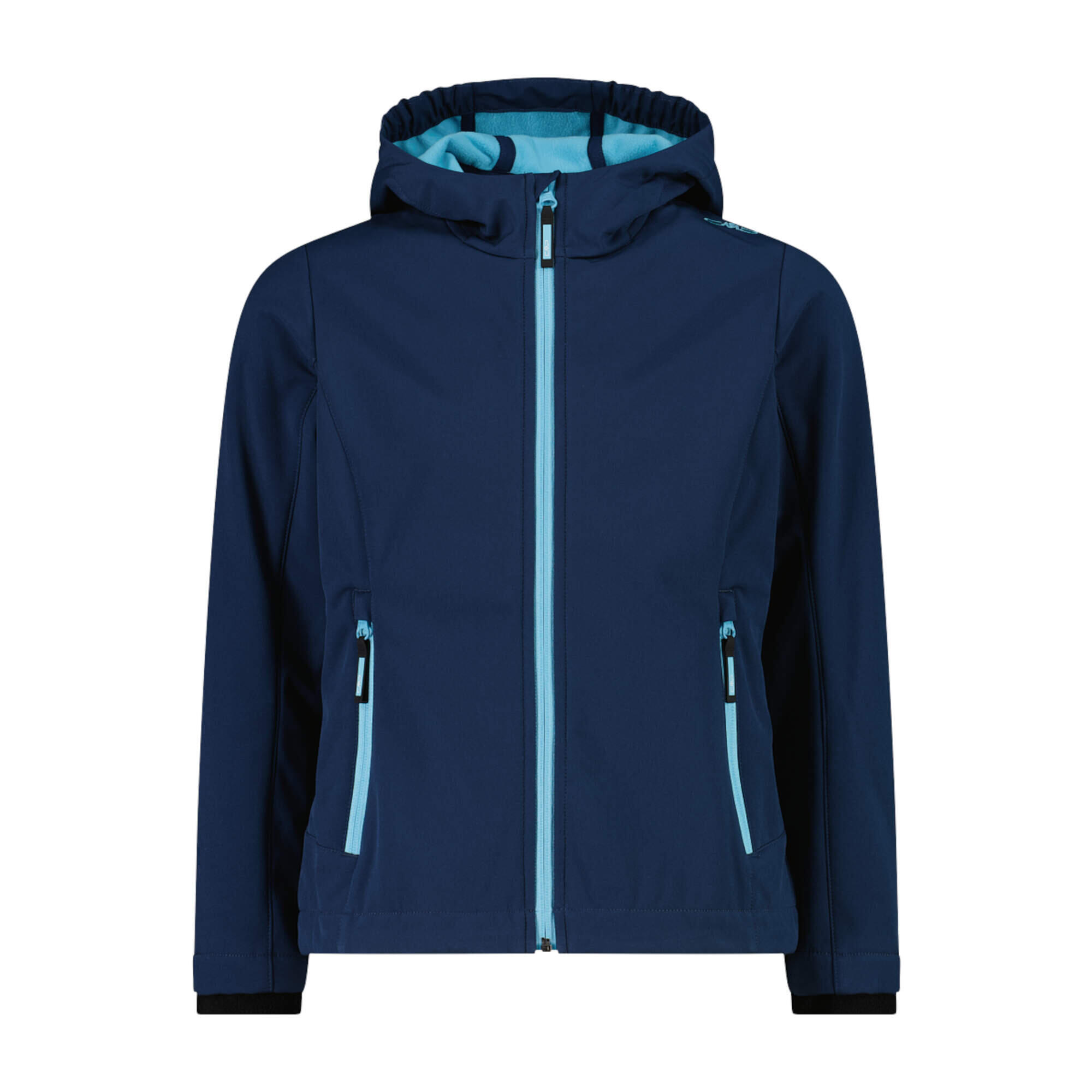 Cmp - Vestes Softshell Enfants, Unisexe - Cmp Kid Softshell Jacket - Blue/topazio - Softshell - Bleu|noir - Decathlon