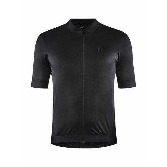 Maillot vélo - Homme - Manches courtes, coupe régulière - Core Essence - Noir