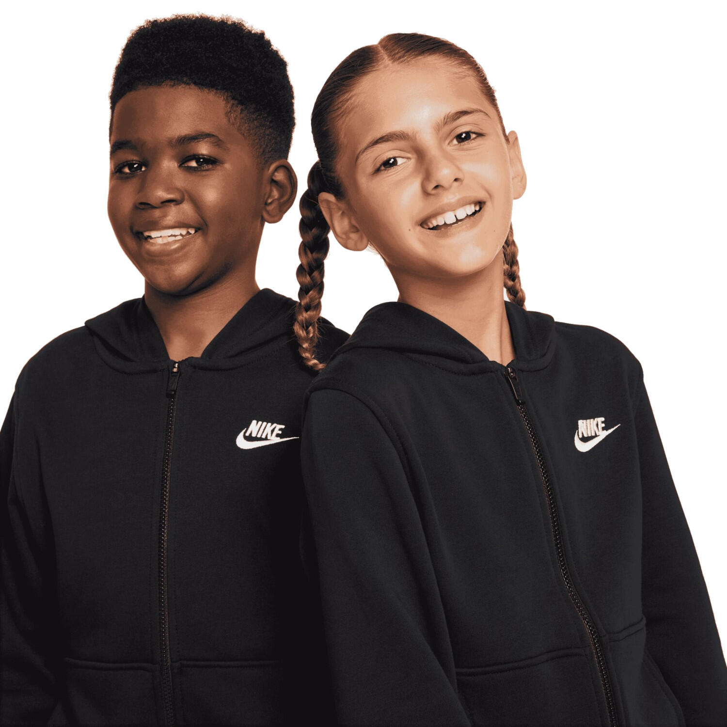Nike Kinder Sweatjacke Club Fleece FD3017 3/4