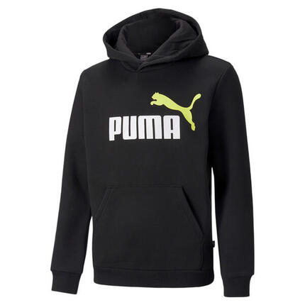 Essentials+ Two-Tone Big Logo Hoodie Jungen PUMA Medium Gray Heather