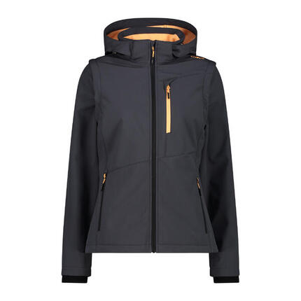 CMP Damen Softshelljacke Jacket Zip Hood With Detachable Sleeves 33A1776