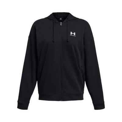 Capuchon met oversized ritssluiting voor dames under armour rival terry