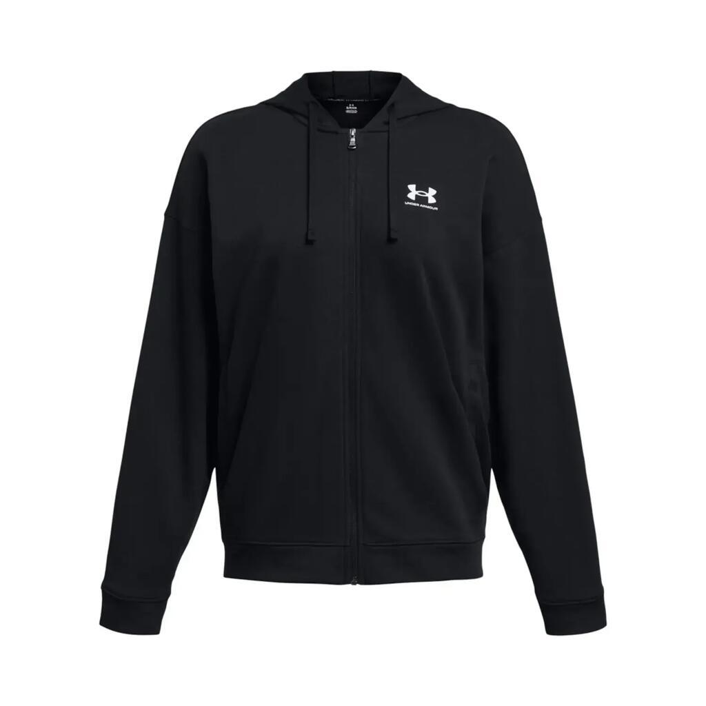 Women's Under Armour Rival Terry Zip-Up Hoodie - Black