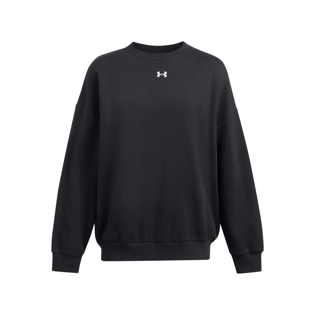 Дамски широк пуловер с кръгло деколте Under Armour Icon Fleece