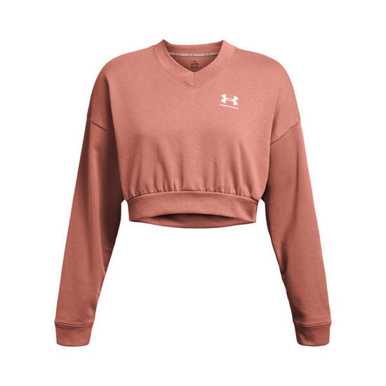 Sweatshirt col rond oversize crop femme Under Armour Rival Terry