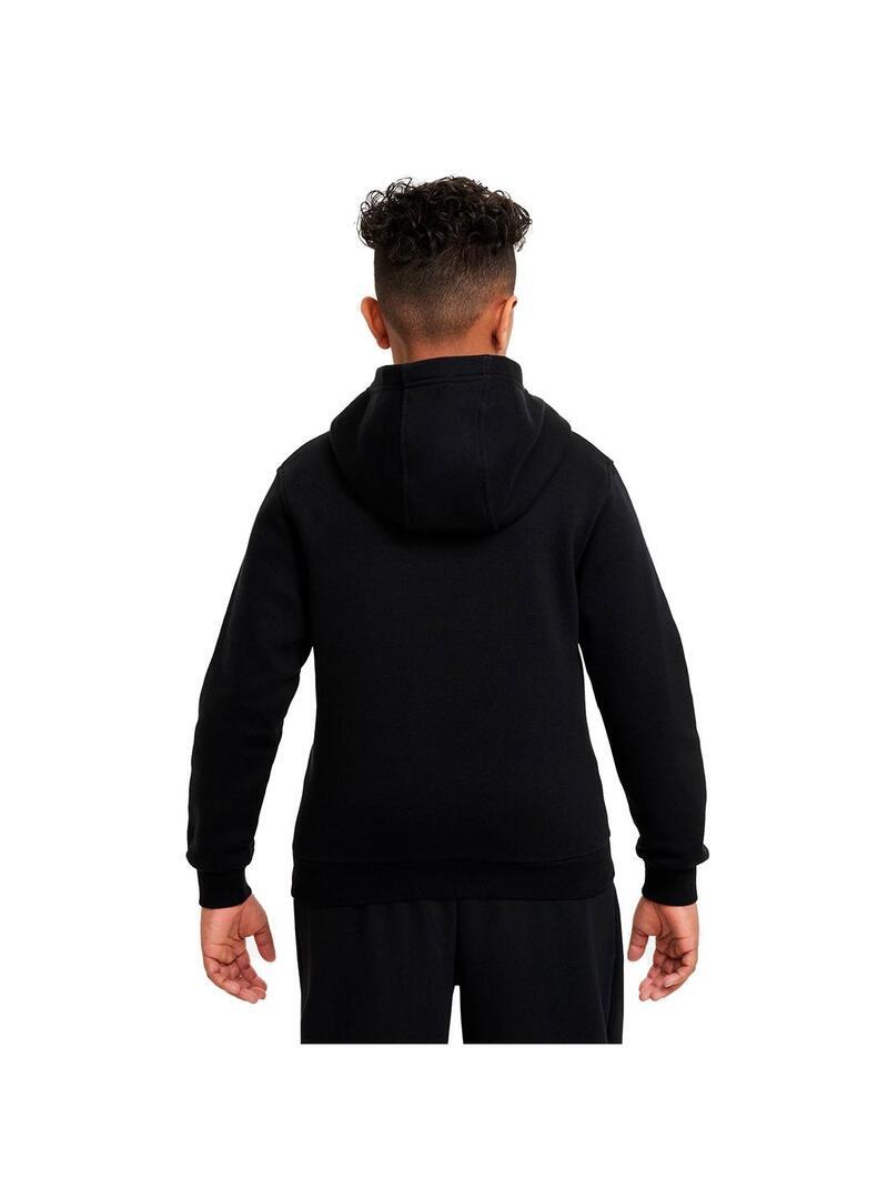 Sudaderas jerseys polares para Niño Nike Club fleece Negro 2/4