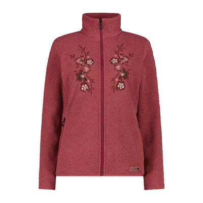 Dames fleece hoodie met rits cmp