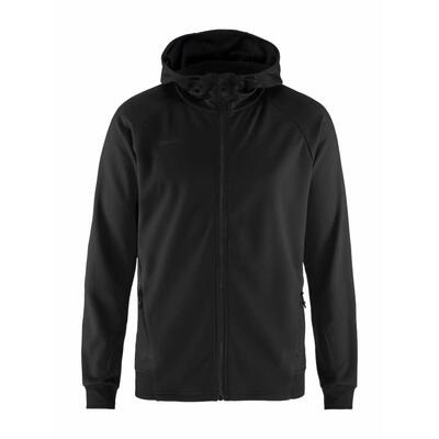 Jas - sport - heren - unify - capuchon, gerecycled - grijs gemeleerd