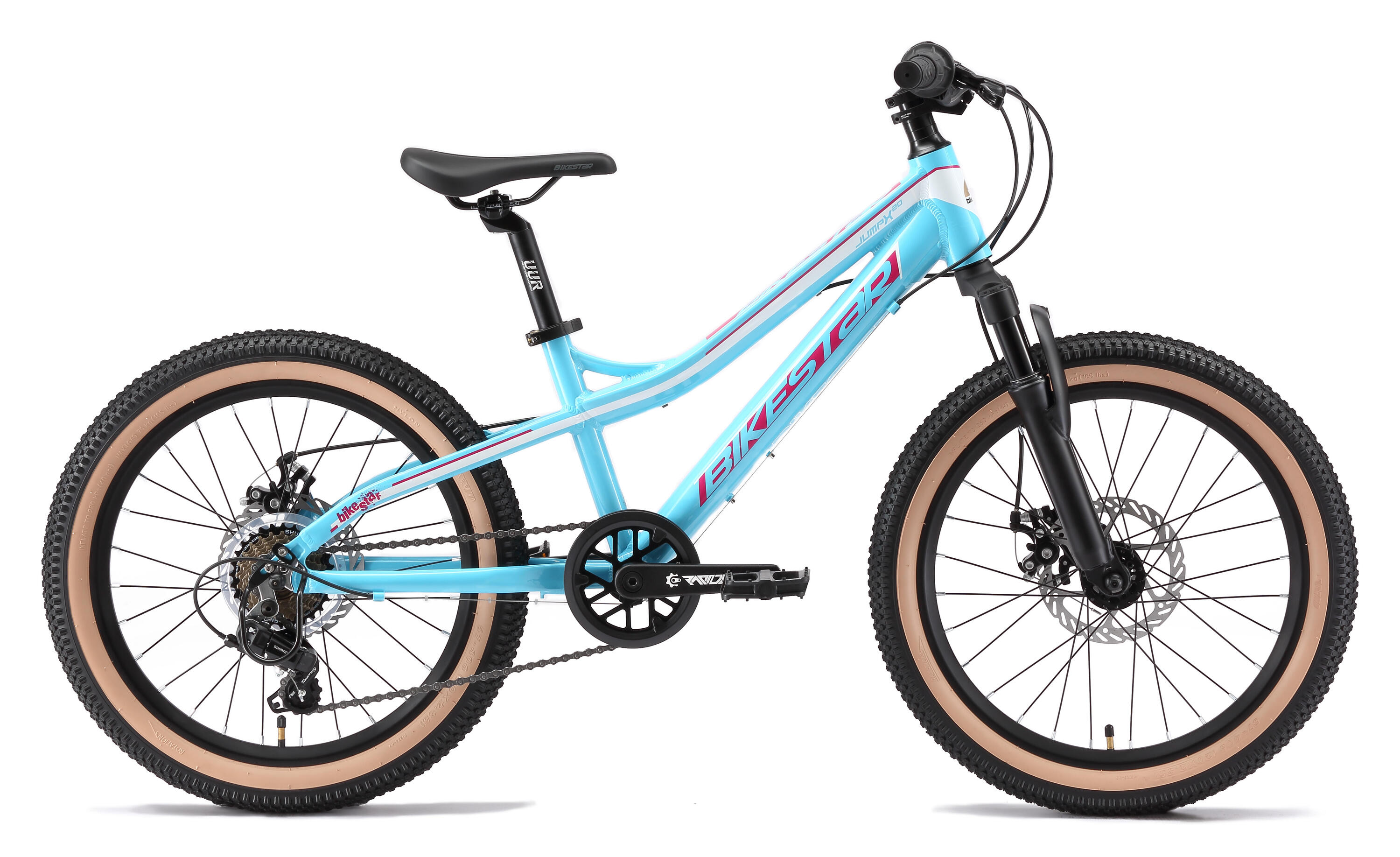MTB 20" aluminium, Kinderrad 6 Jahre, hardtail, 21 Gang, Scheibenbremse 2/6