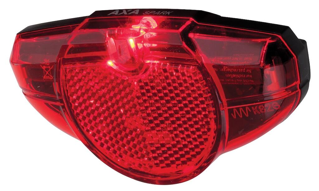 luce batteria posteriore a led attacco portapacchi 50 80mm Axa Spark 3/4