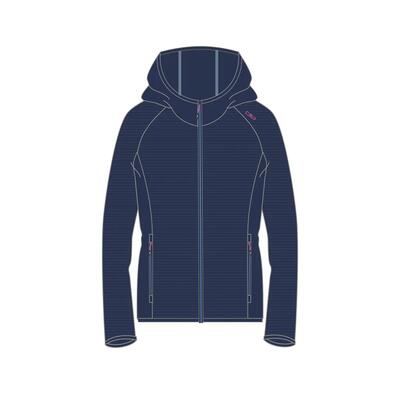 Pile donna con cappuccio e zip CMP