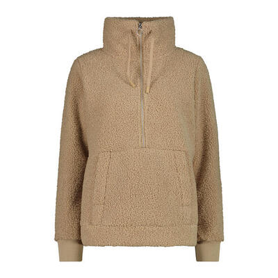 Dames sweatshirt met halve rits cmp