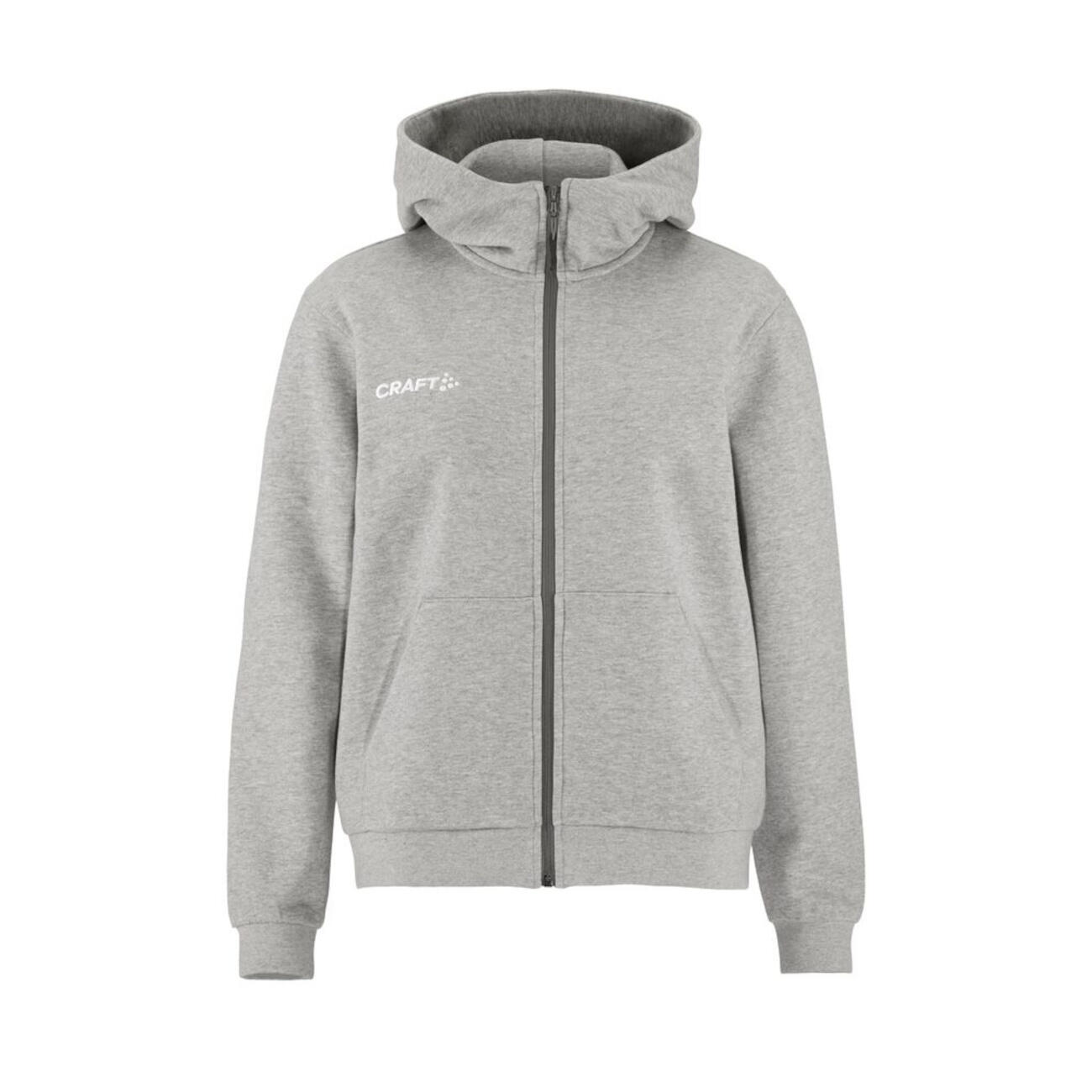Craft - Sweatshirt À Capuche Femme Craft Community 2.0 - Sweat Zippé - Gris - Decathlon