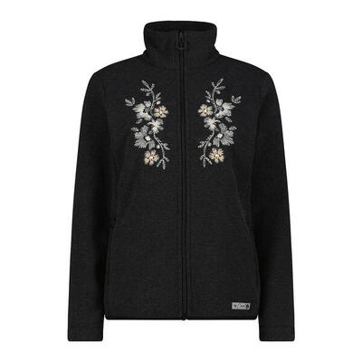 Dames fleece hoodie met rits cmp