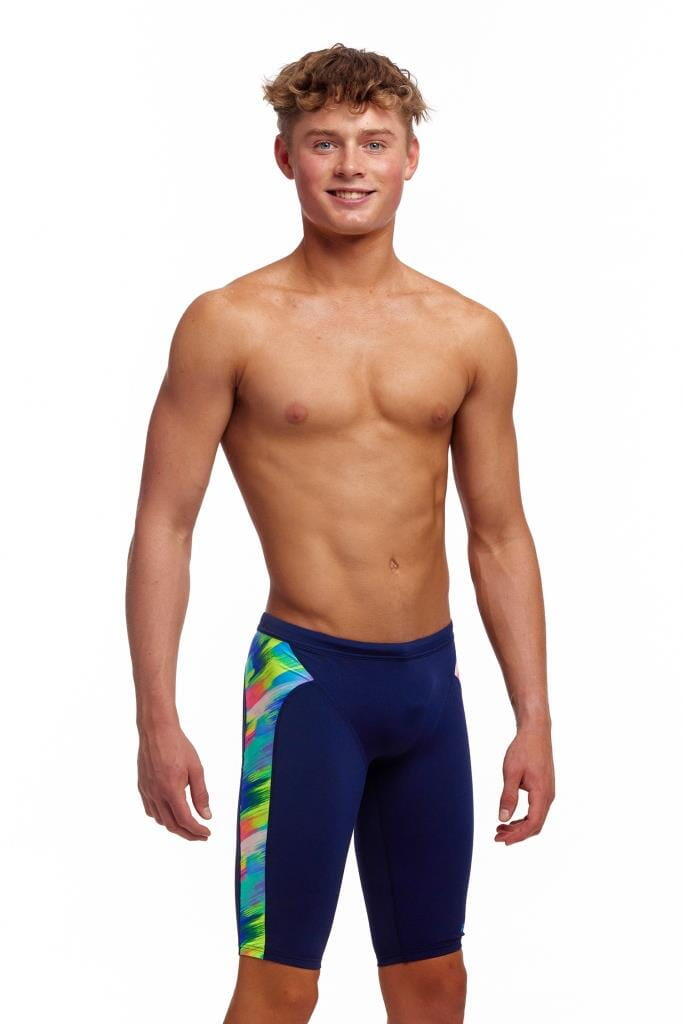 Spodenki FUNKY TRUNKS Streaky Strokes - jammery chłopięce 140-152cm/10/UK26 7/7