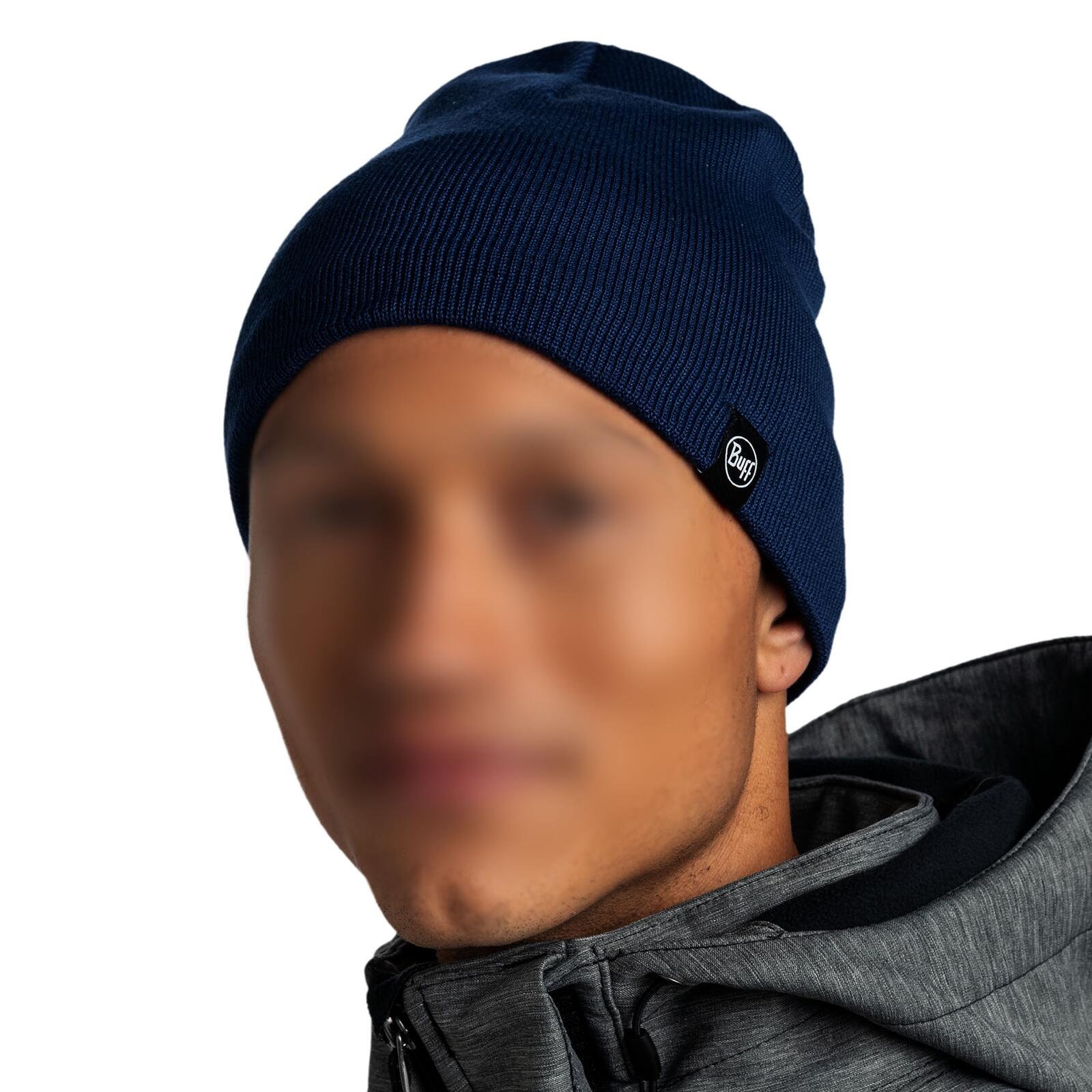 Gorro Knitted & Fleece Band Unisex Buff Azul oscuro 3/7