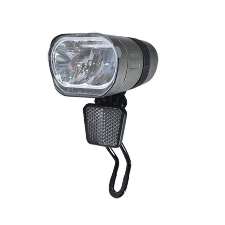 Phare Avant Vélo LED Spanninga Brio 15 Lux - Pour Dynamo, Fixation Sur Fourche, éclairage Puissant