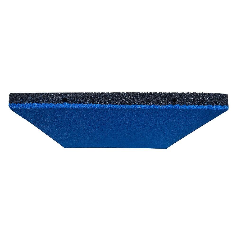 Piastrella in gomma 55 mm blu - 50x50 cm - incastro a maschio e femmina 3/7