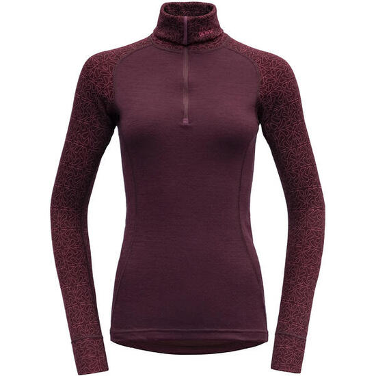 Damen Longsleeve W DUO ACTIVEMERINO 205 ZIP NECK