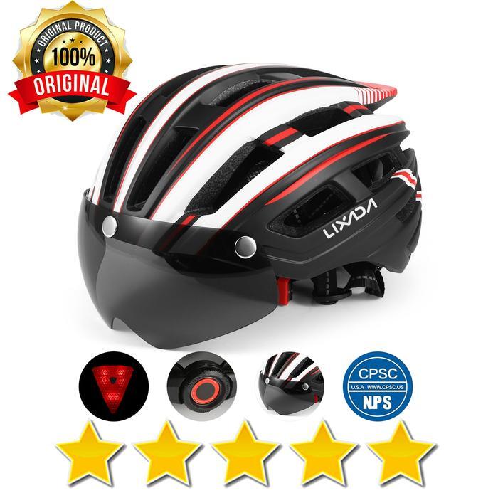 Casca bicicleta, aerodinamica, viziera magnetica detasabila, stop led