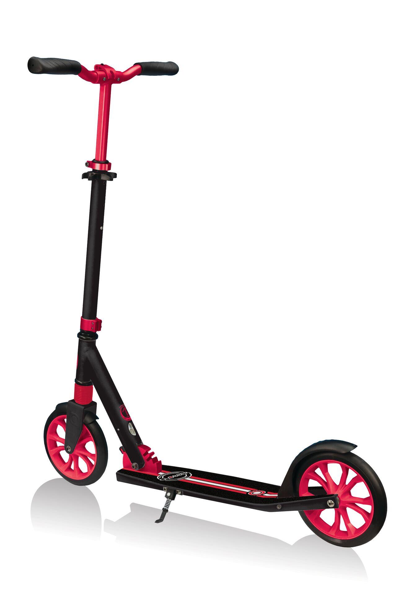Trottinette NL 205  grandes roues - Noir-Rouge 13/14