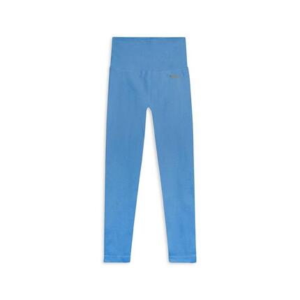 Leggings 7/8 à taille haute en tissu côtelé sans coutures