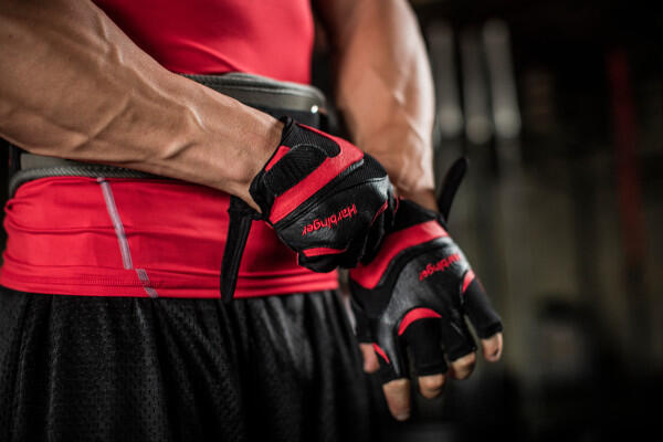 Harbinger Flexfit Handschuhe, Unisex, Rot, Klein 5/5