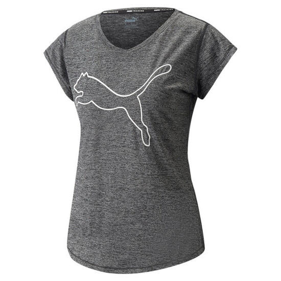 Puma Damen T-Shirt Train Favorite Heather Cat Tee 522418