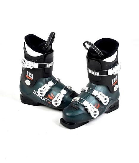 RECONDITIONNE - Chaussure de Ski Occasion Salomon T3 (vert foncé) - BON