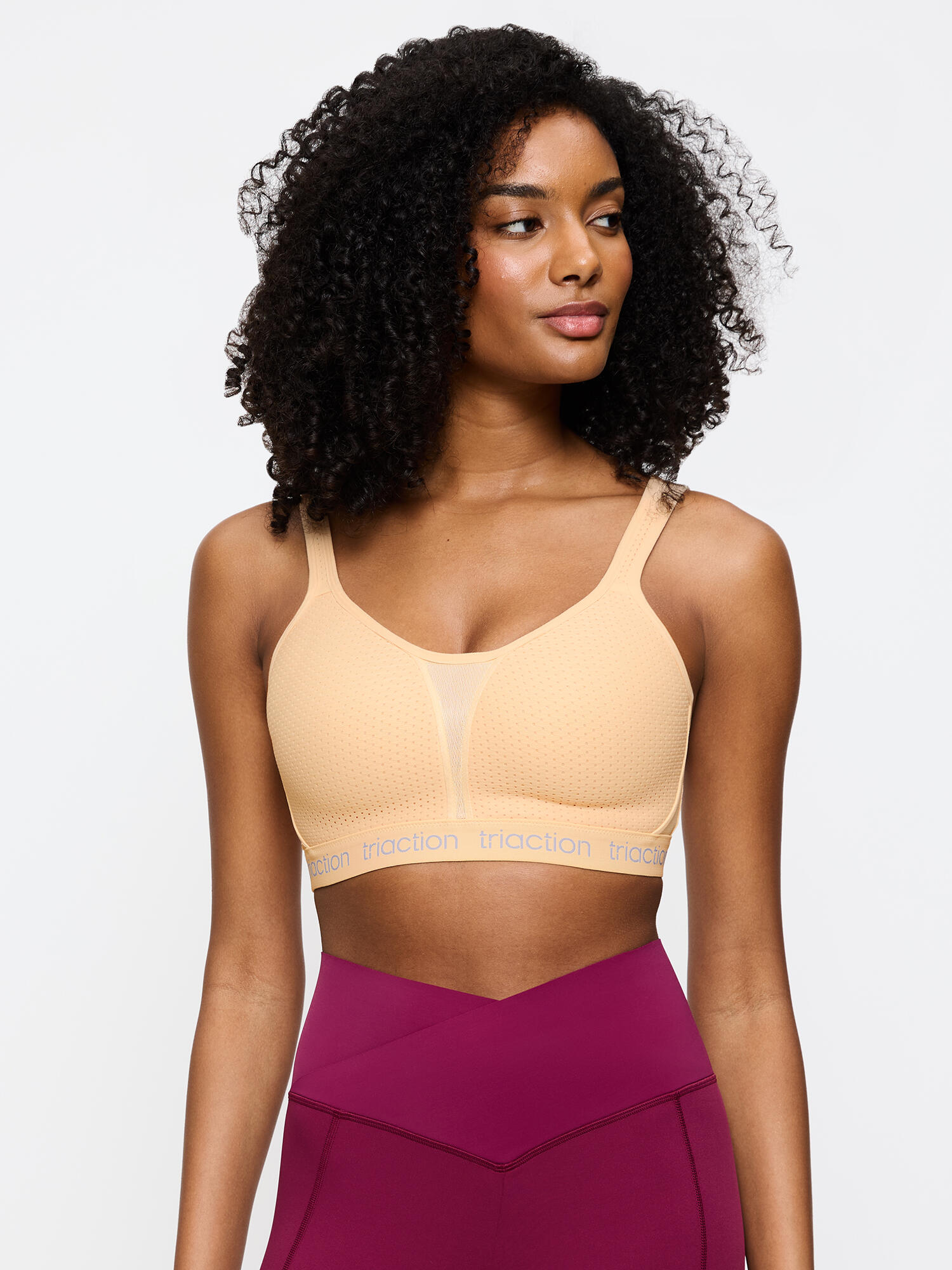 TRIACTION Schalen-BH unterstützende Vollschale Damen - Triaction Energy Lite orange