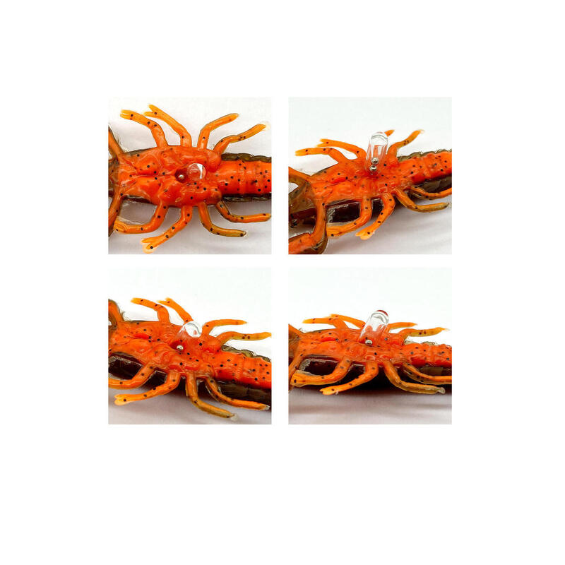 NALUCA SAVAGE GEAR 3D CRAYFISH RATTLING 6,7 CM/2,9G BROWN ORANGE, 8 BUC / PLIC