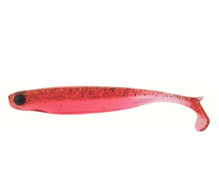 SHAD MUSTAD MEZASHI Z MINNOW 7,6 CM TRANSPARENT RED, 6 BUC / PLIC