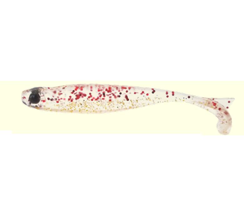 SHAD MUSTAD MEZASHI TAIL MINNOW 8,8 CM RED GOLD GLITTER, 6 BUC / PLIC