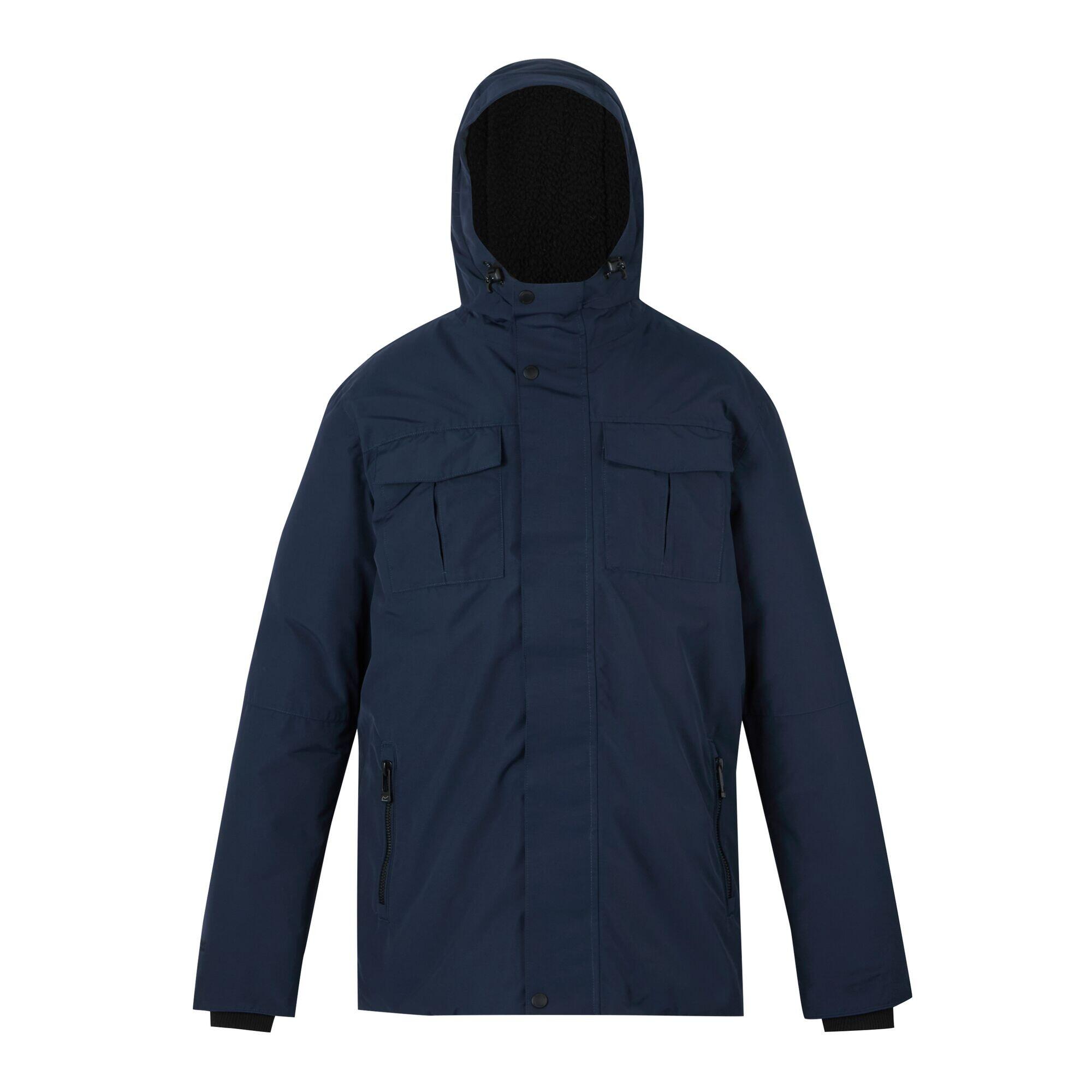 REGATTA Mens Eamont Insulated Waterproof Jacket (Navy/Black)