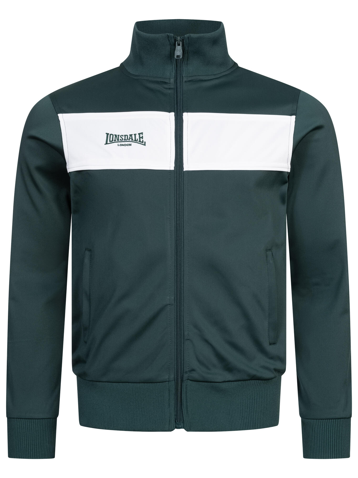 LONSDALE Herren Trainingsjacke schmale Passform ALNWICK Decathlon